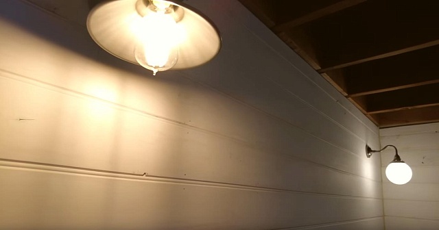 Ретро освещение в частном доме